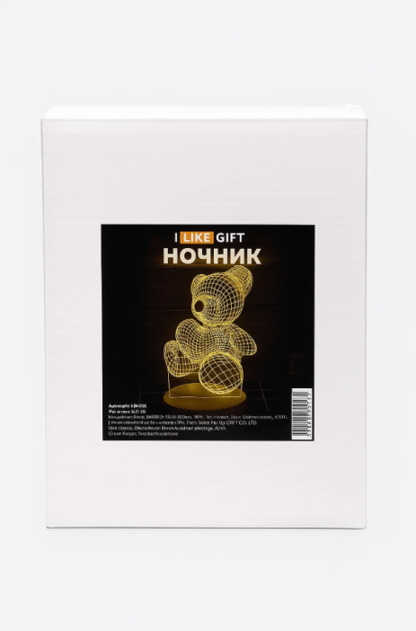 Ночник iLikeGift "Love Bear" LED, USB (9х19 см) 