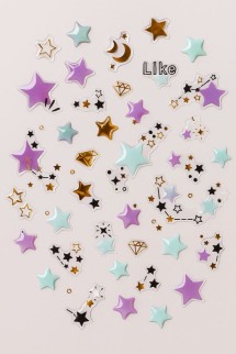 Наклейки объемные "Starry sky" (20,5*9 см)