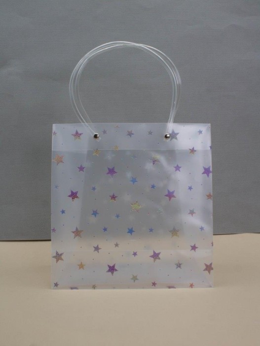 Пакет подарочный «Transparent Radiance», big stars (22*21.5*10) 