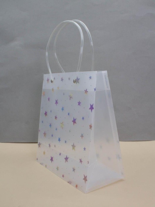 Пакет подарочный «Transparent Radiance», big stars (22*21.5*10) 