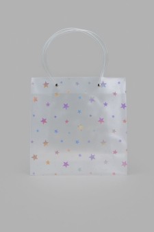 Пакет подарочный «Transparent Radiance», big stars (22*21.5*10)