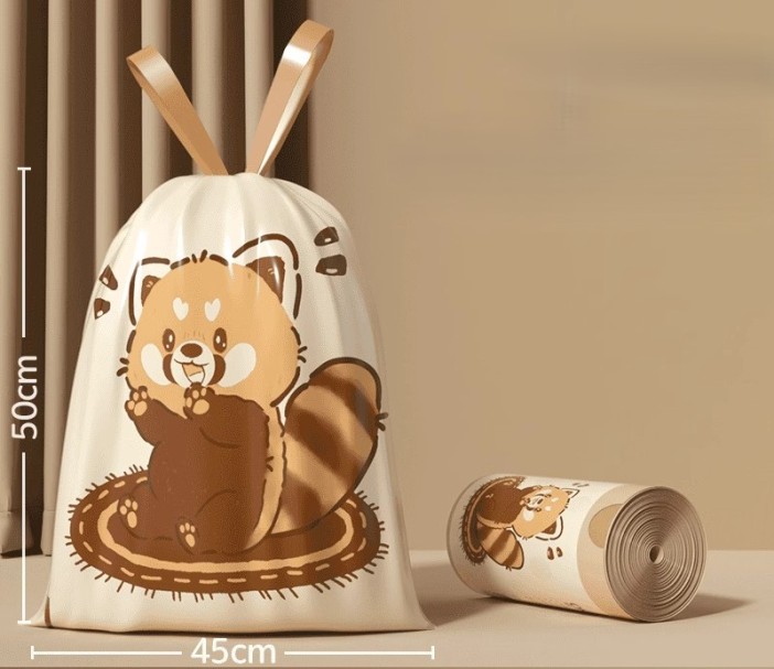 Декоративные пакеты на завязках &quot;Little raccoon&quot;, 30 шт/рулон (45*40 см) 