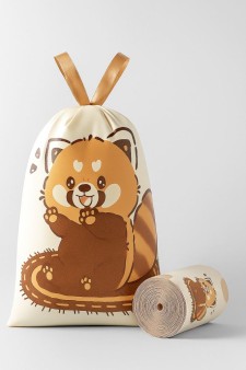 Декоративные пакеты на завязках "Little raccoon", 30 шт/рулон (45*40 см)