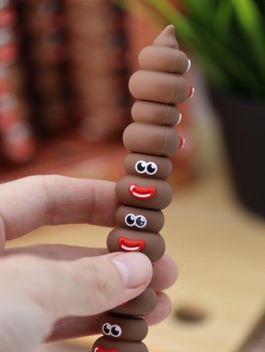Ручка гелевая &quot;Poop sausage mouth&quot;, brown, шоу-бокс 36 шт. 