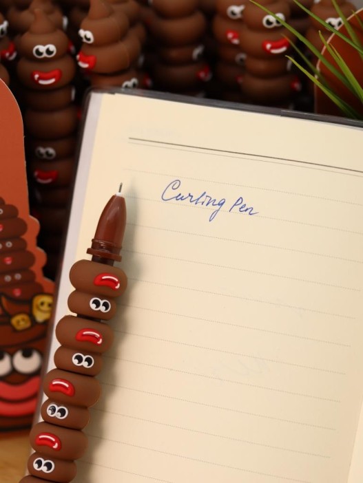 Ручка гелевая &quot;Poop sausage mouth&quot;, brown, шоу-бокс 36 шт. 