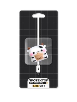 Защитная насадка для провода iLikeGift "Cow milk"