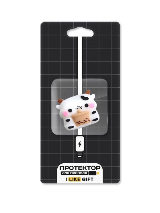 Защитная насадка для провода iLikeGift "Cow milk" 