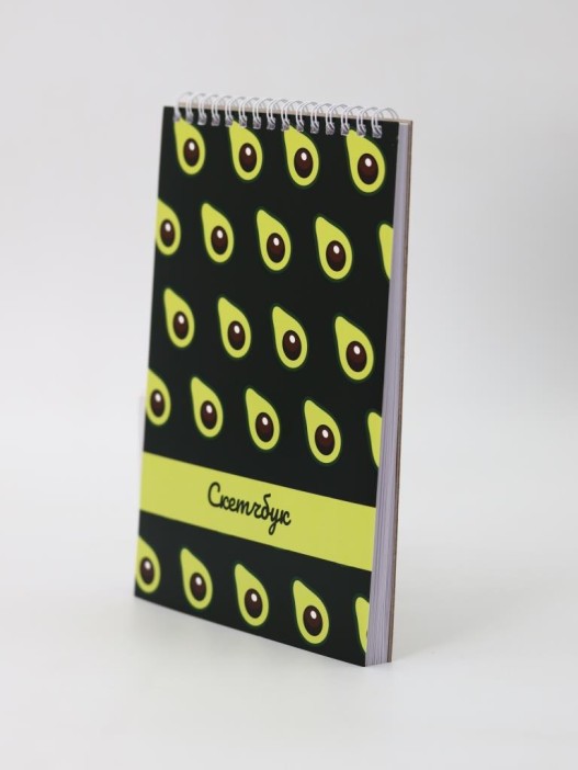 Скетчбук DRAW ME! "Много авокадо" 14х20 см,  плотность 100 гр 