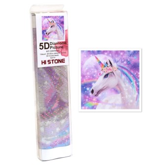 Алмазная мозаика "Единорог", 30*30 см