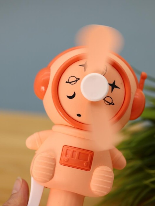 Портативный механический ручной вентилятор «Sweet astronaut», pink 