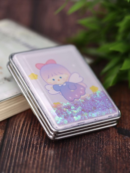 Зеркало-шейкер раскладное &quot;Little angel&quot;, purple (8*6 см) 