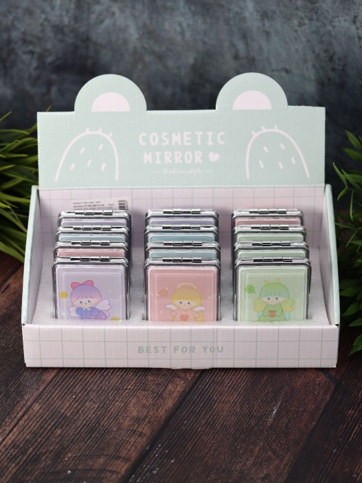 Зеркало-шейкер раскладное &quot;Little angel&quot;, purple (8*6 см) 