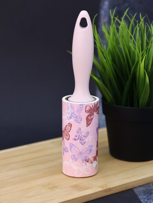 Ролик для чистки одежды &quot;Pink butterflies&quot;, 10 см*60 листов 