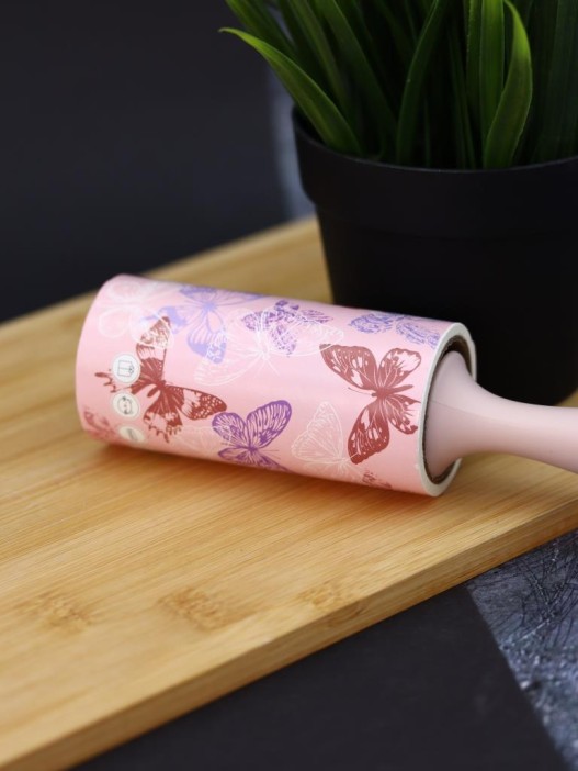 Ролик для чистки одежды &quot;Pink butterflies&quot;, 10 см*60 листов 