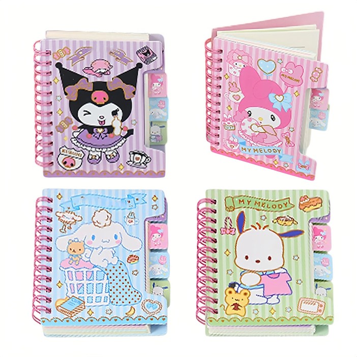 Блокнот "Куроми и друзья", на гребне, линейка, 80 л, mix (11.7*10см) 