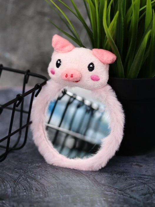 Плюшевое зеркало GIRLY &quot;Cute little pig&quot;, pink (8*11 см) 