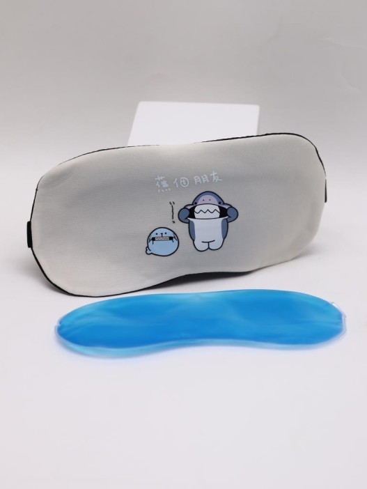 Маска для сна гелевая &quot;Shark teeth&quot;, beige 
