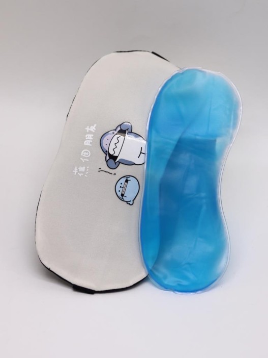 Маска для сна гелевая &quot;Shark teeth&quot;, beige 