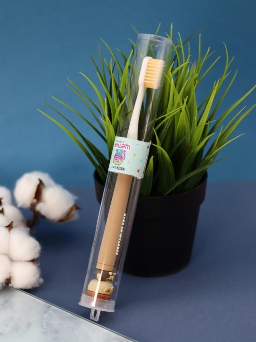 Зубная щётка для взрослых iLikeGift &quot;Travel bear&quot;, black (21 см) 