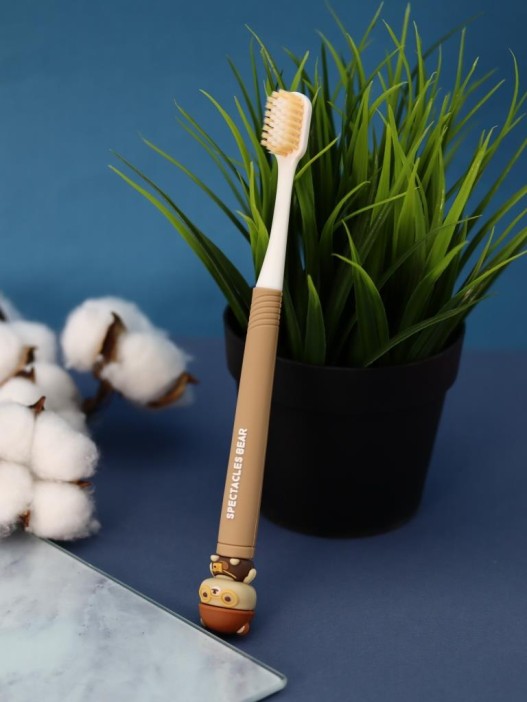 Зубная щётка для взрослых iLikeGift &quot;Travel bear&quot;, black (21 см) 