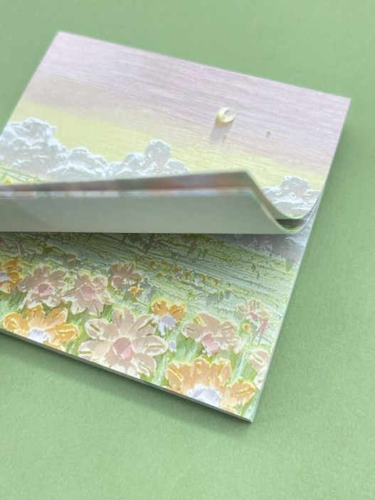 Блок стикер для записей "Scenery", pink 