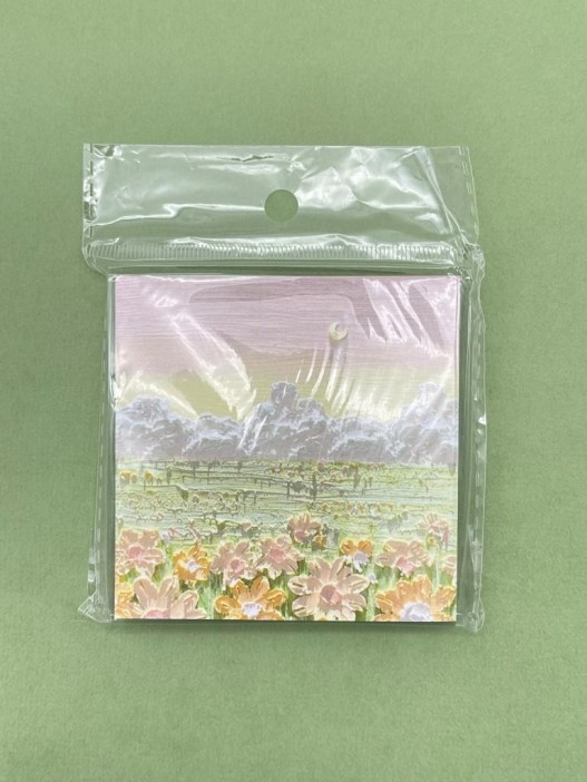 Блок стикер для записей "Scenery", pink 