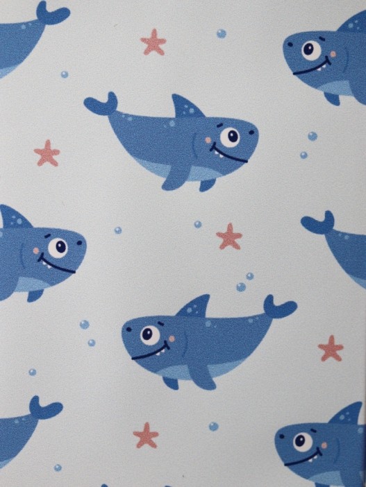 ОБЛОЖКА ДЛЯ ПАСПОРТА Funny Shark, плотность 600 мкм 