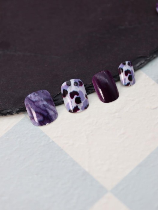 Накладные ногти GIRLY «Dalmatian», 12 шт., с клеевыми пластинами 