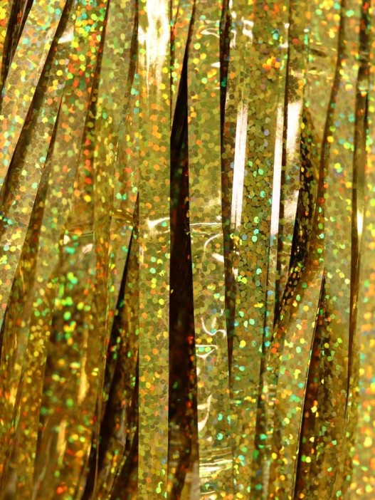 Праздничный занавес, дождик для фотозоны &quot;Gleaming rain&quot;, yellow (100*200 см) 