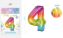 Шар фольгированный &quot;Multicolour numbers&quot; цифра 4, (80 см) 