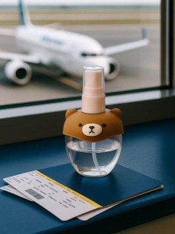 Дорожная бутылочка "Pretty bear", brown (70 ml)