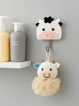 Крючок на липучке «Cow», white