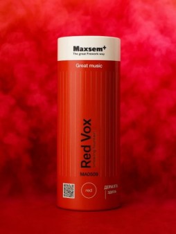 Цветной дым "Red Vox", красный, калибр 1.35", 40сек, 11,5см)