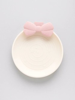 Тарелка "White bow", белый, пластик (21.7*23.5*3 см)