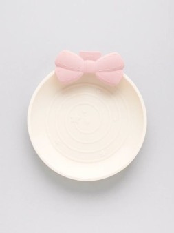 Тарелка "White bow", белый, пластик (21.7*23.5*3 см)