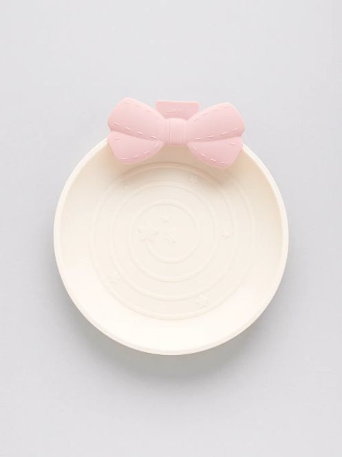 Тарелка "White bow", белый, пластик (21.7*23.5*3 см) 