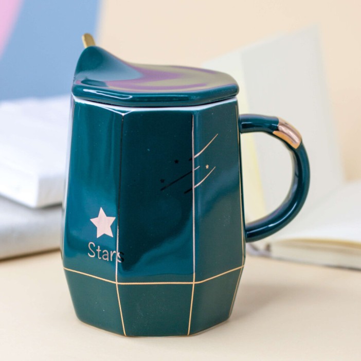 Кружка "Line Stars", green 