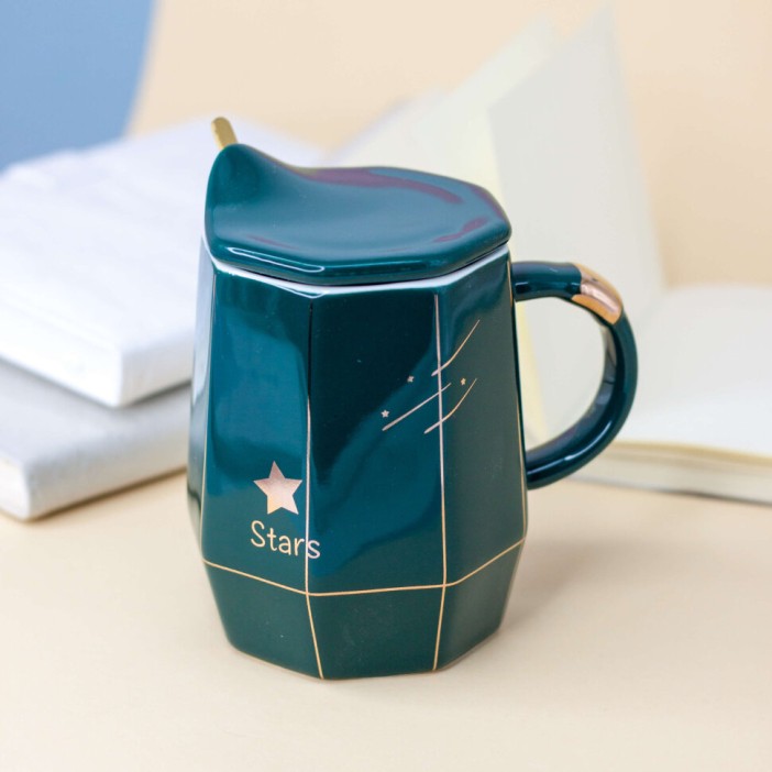 Кружка "Line Stars", green 