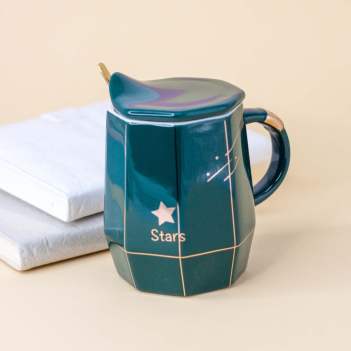 Кружка "Line Stars", green 