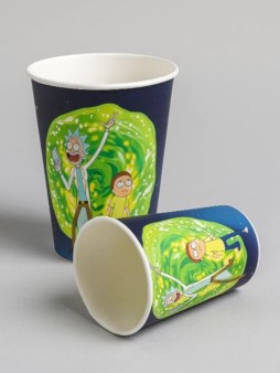 Набор бумажных стаканов 6 шт. "Rick and Morty №1", 330 мл