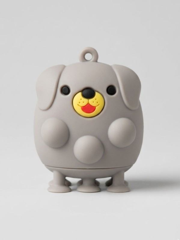 Брелок-антистресс на присосках "Dog", brown (5см) 