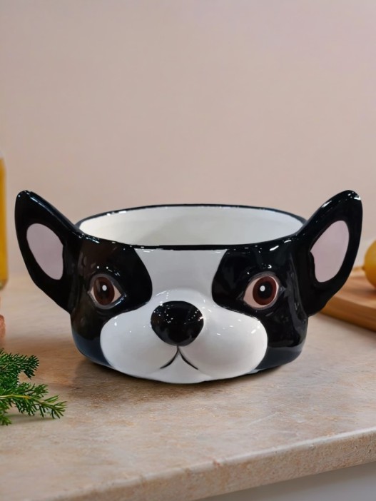 Керамическая миска для животных «French bulldog», 890 ml 