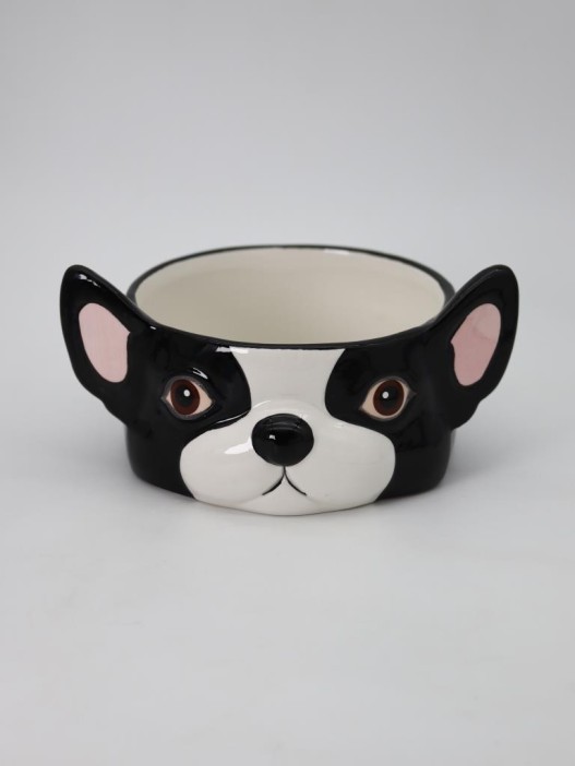Керамическая миска для животных «French bulldog», 890 ml 