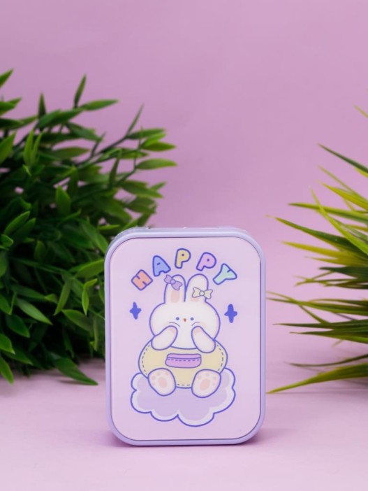Контейнер для линз «Bunny happy», purple 