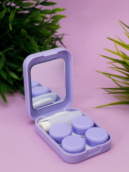 Контейнер для линз «Bunny happy», purple 