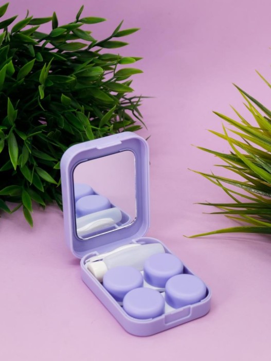Контейнер для линз «Bunny happy», purple 