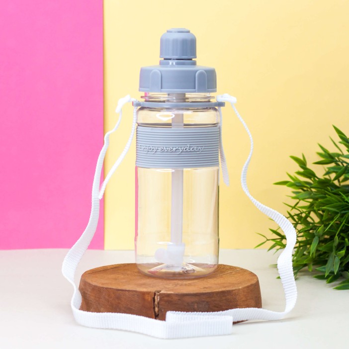 Бутылка спортивная "ENJOY EVERYDAY", gray 600 мл. 