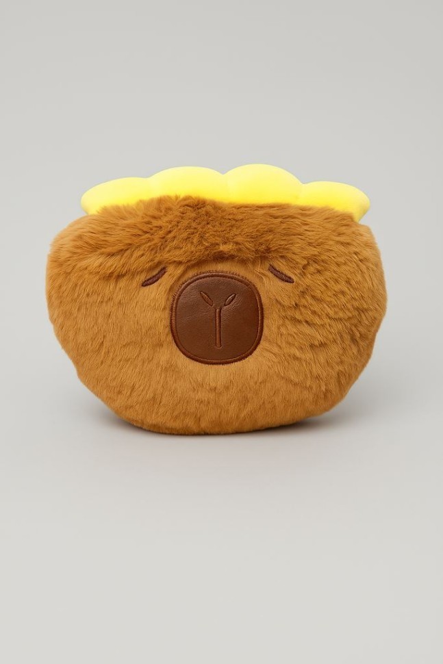 Мягкая игрушка "Растение-капибара", коричневая, 17 см