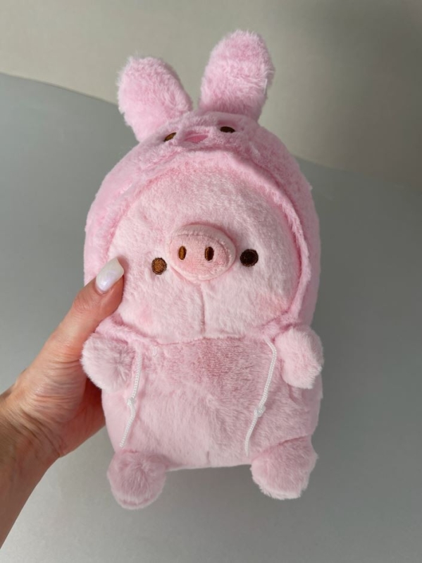 Мягкая игрушка "Свинья-маскарад", розовая, 30 см