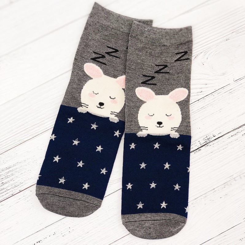 Носки &quot;Зайка&quot; gray 